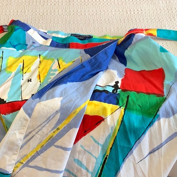 Ralph Lauren Blue Label wrap yachting skirt size 6 - Picture 3 of 5
